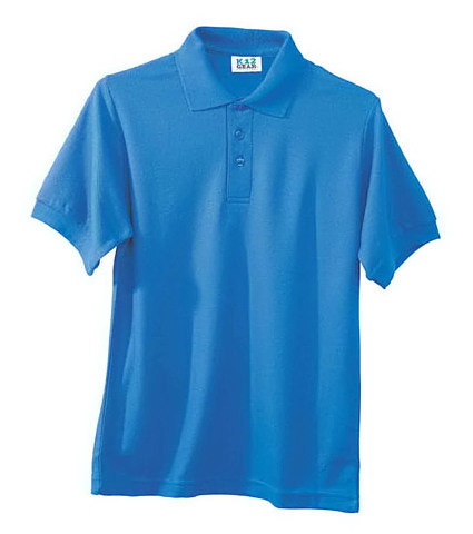 Short Sleeve Pique Polo with Knit Collar